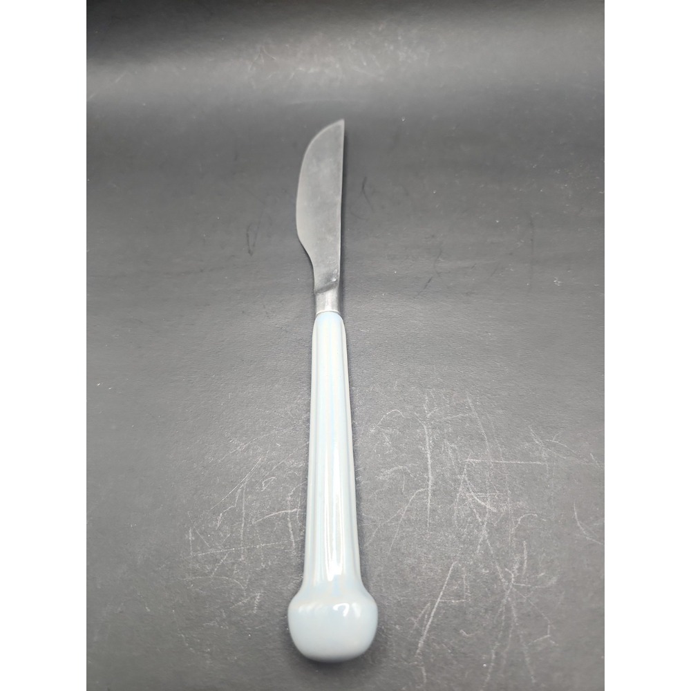 Rare VTG‎ Blue Handled Denby Castile Dinner Butter Knife Regency Made In England
